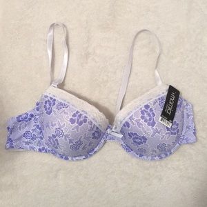 Bra Floral Print Padded Contour Cups New